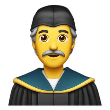 aristoteles with graduate cap sticker