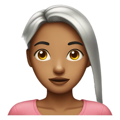 girl rolling eyes sticker