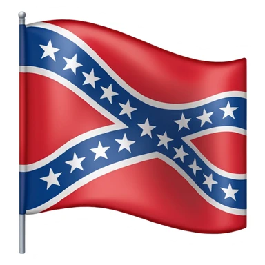 Confederate flag sticker
