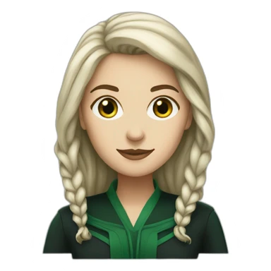 slytherin white woman sticker