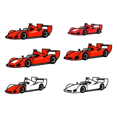 red race car sticker