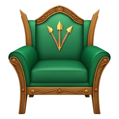 green arrow chair sticker