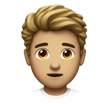 Sign of march Pisces, not happy, young guy  sticker