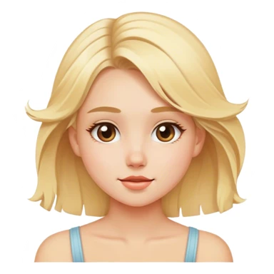 Breezy blonde girl  sticker