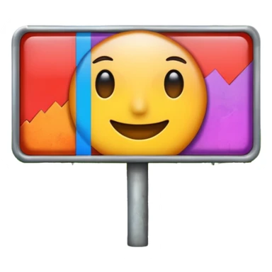 billboard on the street sticker