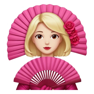 Clean girl pink fan and I love rose sticker