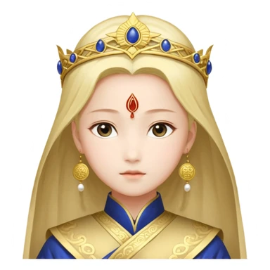 金发蓝眼穿着铠甲击剑的女孩emoji sticker