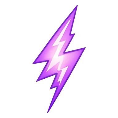 light purple lightning bolt sticker