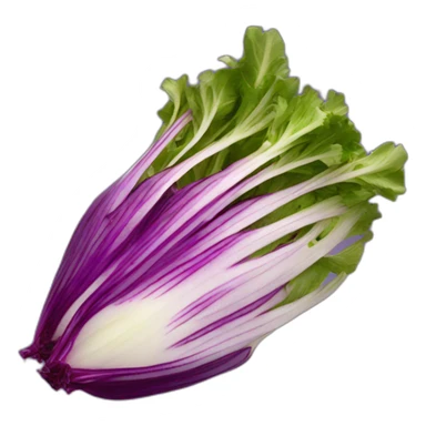 a purple endive salad sticker
