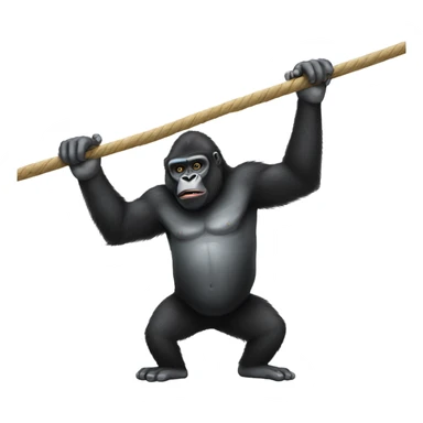 Gorilla doing the limbo  sticker