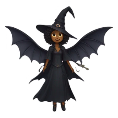 witch with wings sticker