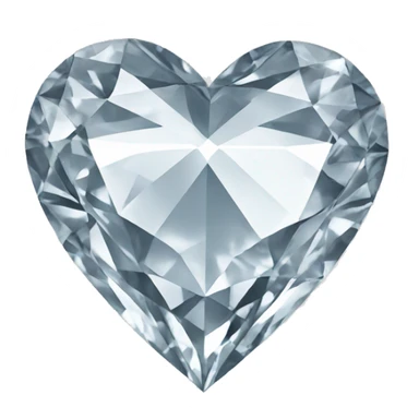 Heart shape diamond  sticker