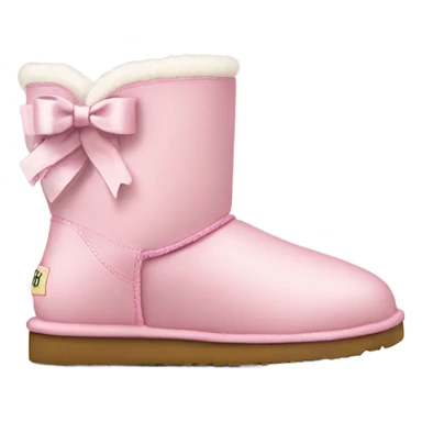 Light pink Uggs with bows sticker