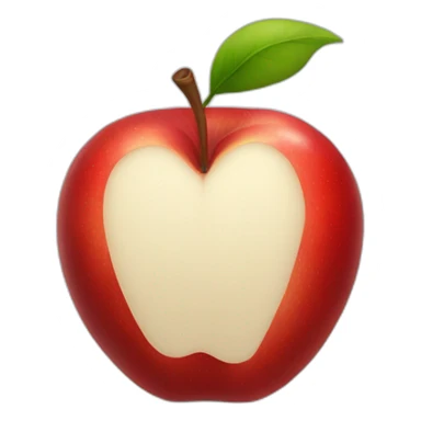 red apple stonks sticker