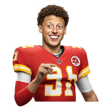 Patrick Mahomes kidding the referee sticker