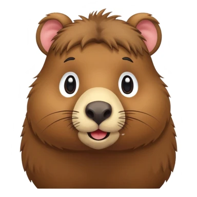 A capybara chibi style sticker