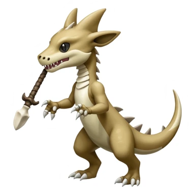 Shiny Koraidon-Marowak-Gabite-Fakémon-hybrid-creature (full body)  sticker