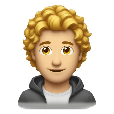 Uomo magro nel volto capelli molto corti  sticker