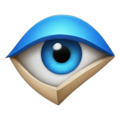 arrow clicking the blue eye sticker