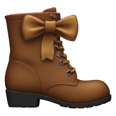 A boot with a bow on it sticker