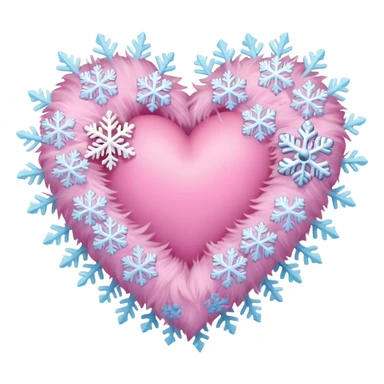 Pink winter vibe emoji sticker