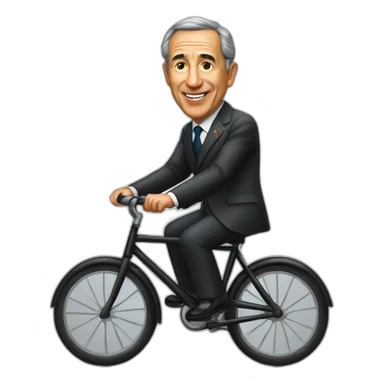 Marcelo Rebelo de Sousa Portugal president riding bicycle sticker
