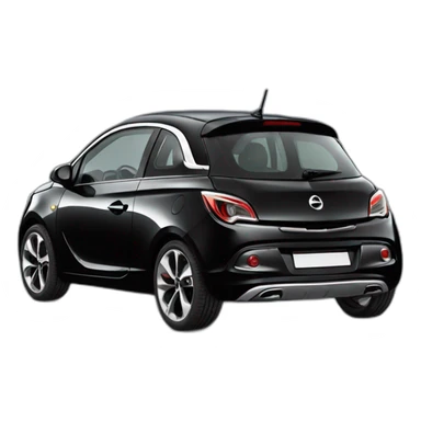 opel adam noire sticker
