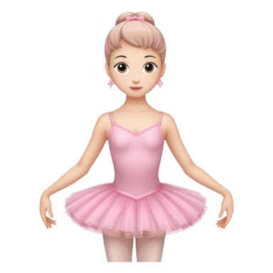 Ballerina full body pink sticker