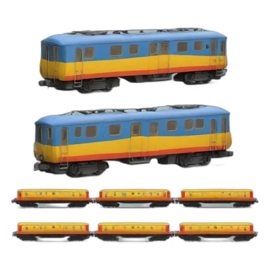 3d model of a Ukrainian train in Ukrainian colors sticker