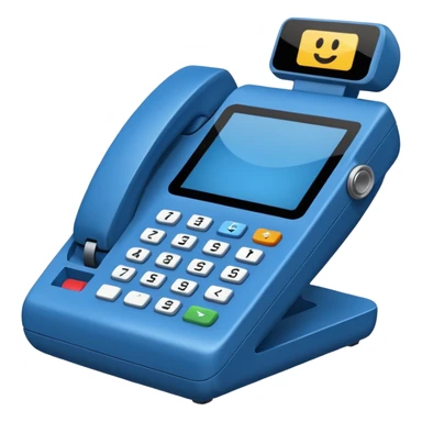  blue pos terminal sticker
