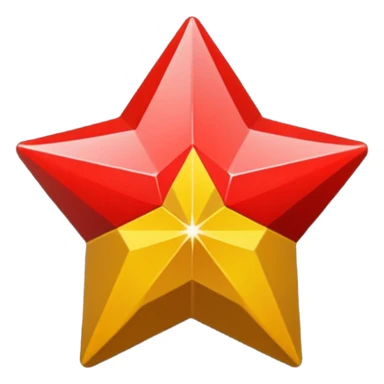 une étoile de david rouge dans un fond noir sticker