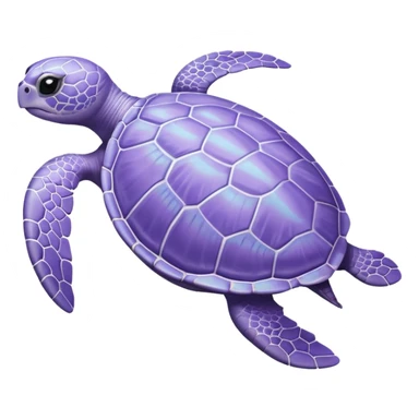 Lavendar Pastel sea turtle sticker