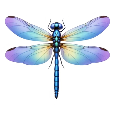 Periwinkle Dragonglfly emoji sticker