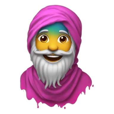 Allah playing holi sticker