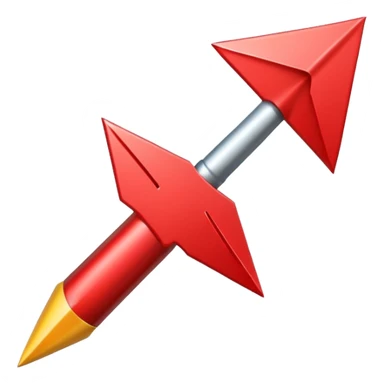 red arrow sticker