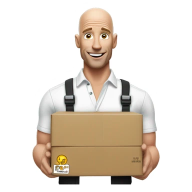 johnny sins actor dresses as a delivery guy sticker