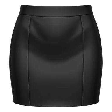 plain isolated black mini pencil skirt sticker