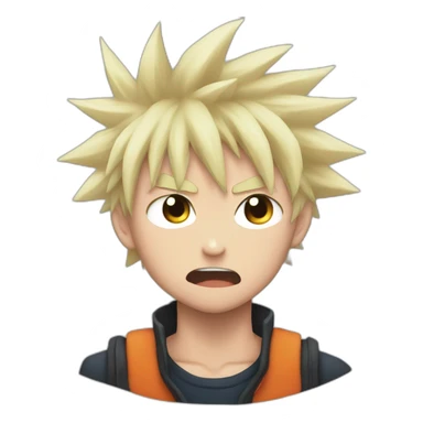 Katsuki bakugo angry  sticker