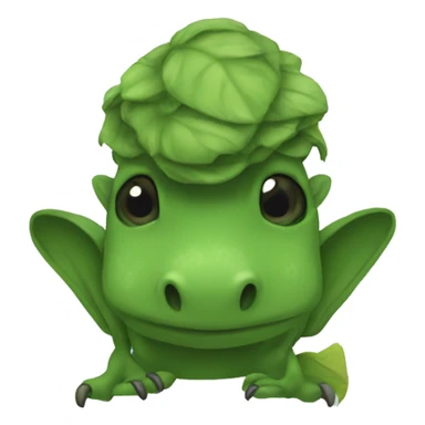 Green inguana sticker