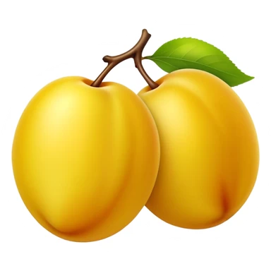 yellow plum sticker