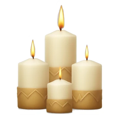 Mesopotamian  inspired candles sticker