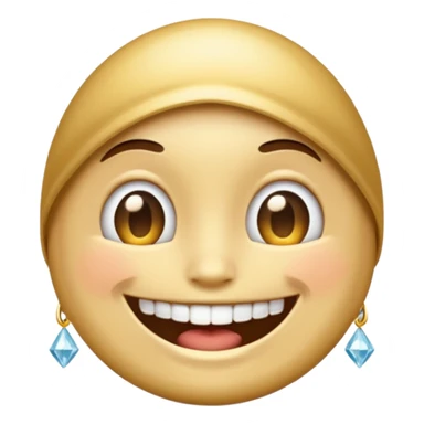 Emoji with diamond grill sticker