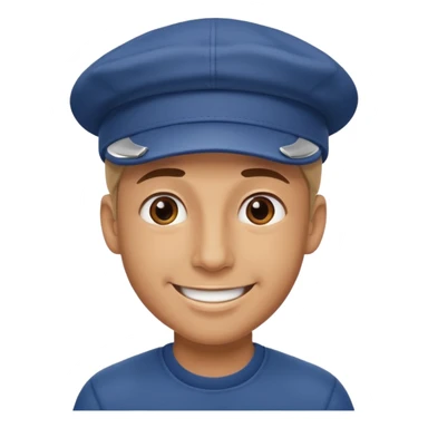 A MOTIVATIONAL GUY WITH A CAP ON sticker