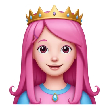 happy earringed princess bubblegum sticker