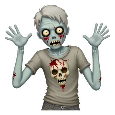 Dancing zombie sticker