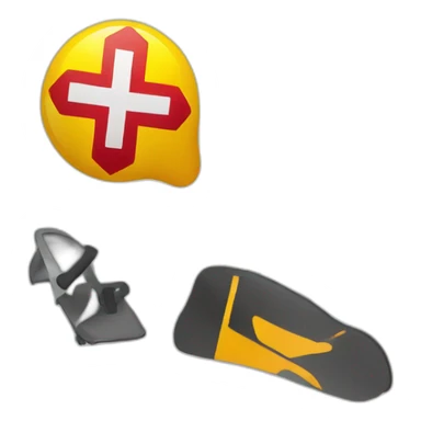 Ski patrol sign  sticker