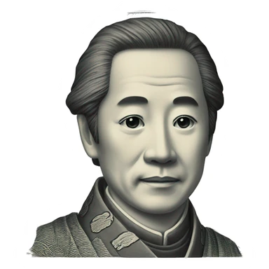 japanese yen banknote sticker