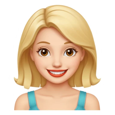 Flirty woman sticker