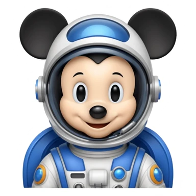 MICKEY DANS UN HABIT DE COSMONAUTE  sticker