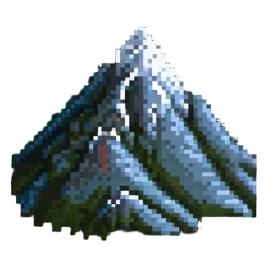 mountain peak achievement sticker